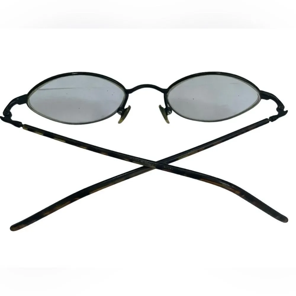 BADA Rare Vintage BL 1744 5BLK Black & Brown Metal Frame Glasses - Picture 2 of 9
